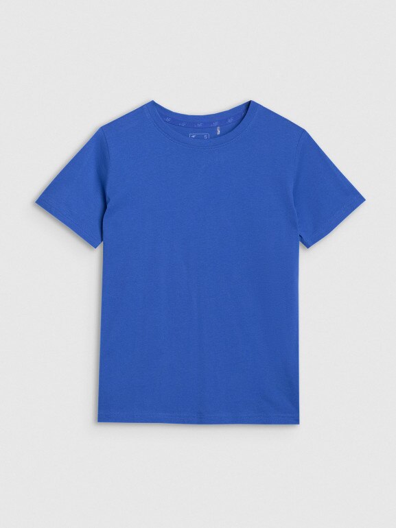 Damski t-shirt z nadrukiem oversize 4F 4FWSS25TTSHF2238 - niebieski