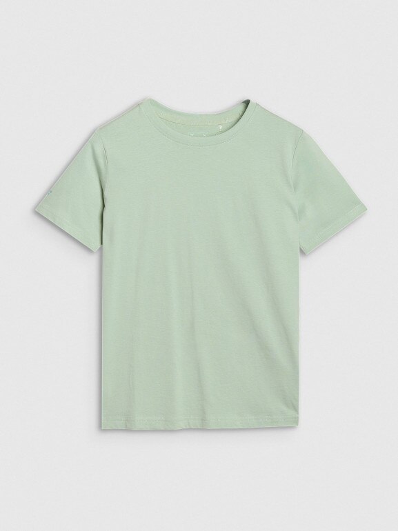 Damski t-shirt z nadrukiem oversize 4F 4FWSS25TTSHF2238 - zielony