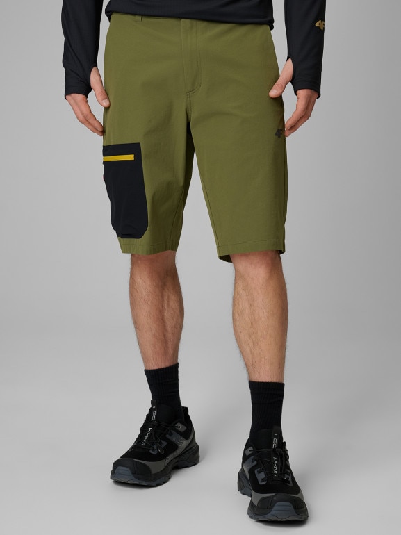 Męskie spodenki trekkingowe 4F 4FWSS26TFSHM1553 - khaki