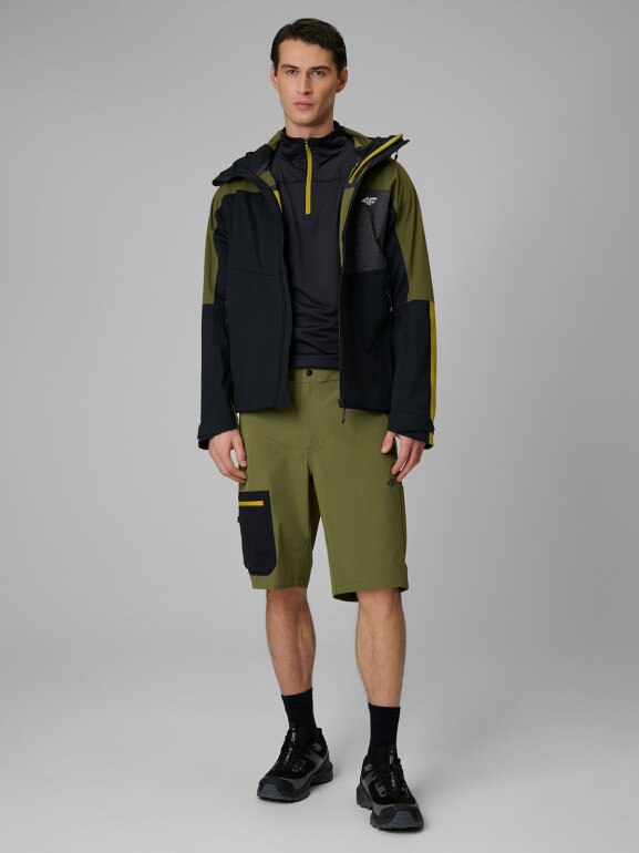 Męskie spodenki trekkingowe 4F 4FWSS26TFSHM1553 - khaki