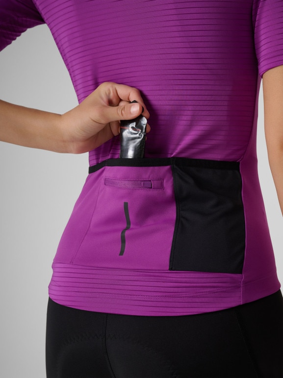 Damska koszulka kolarska 4F 4FWSS26TFTSF1909 - fioletowa