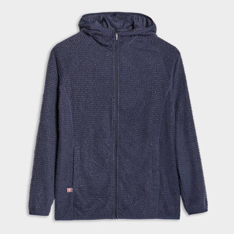 Damska bluza trekkingowa z kapturem Primaloft Active 4F 4FWSS25TFSWF481 - granatowa