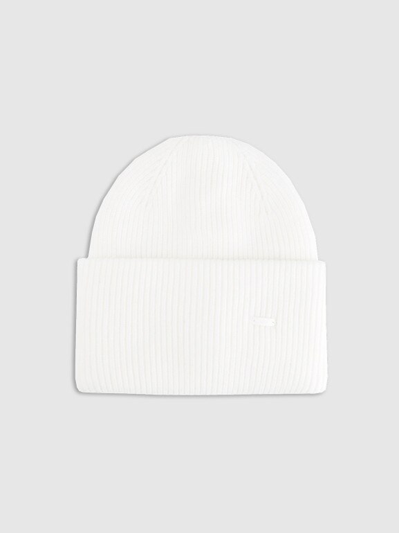 Czapka beanie uniseks 4F 4FRAW25ACAPU0721 - biała