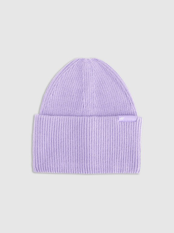 Czapka beanie uniseks 4F 4FRAW25ACAPU0738 - fioletowa