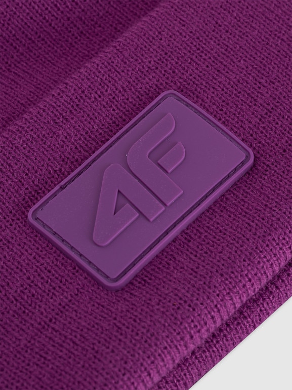 Czapka beanie uniseks 4F 4FRAW25ACAPU0809 - różowa