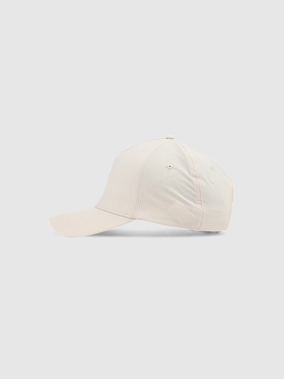 Czapka z daszkiem strapback uniseks 4F 4FWSS25ACABU369 - biała