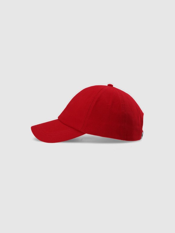 Czapka z daszkiem uniseks 4F 4FWMM00ACABU465 - czerwona