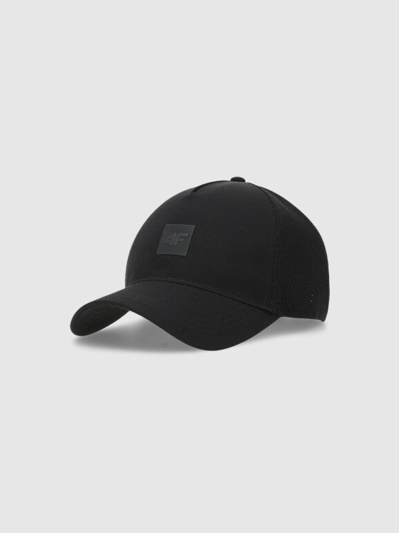 Czapka z daszkiem uniseks 4F 4FWSS25ACABU372 - czarna