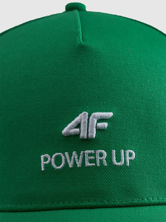 Czapka z daszkiem uniseks 4F 4FWSS26ACABU555 - zielona