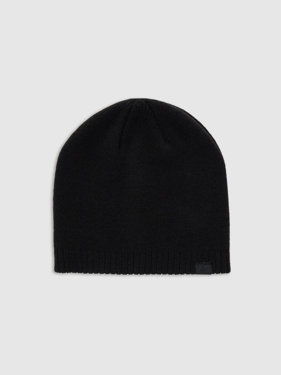 Czapka zimowa uniseks 4F 4FWMM00ACAPU633 - czarna