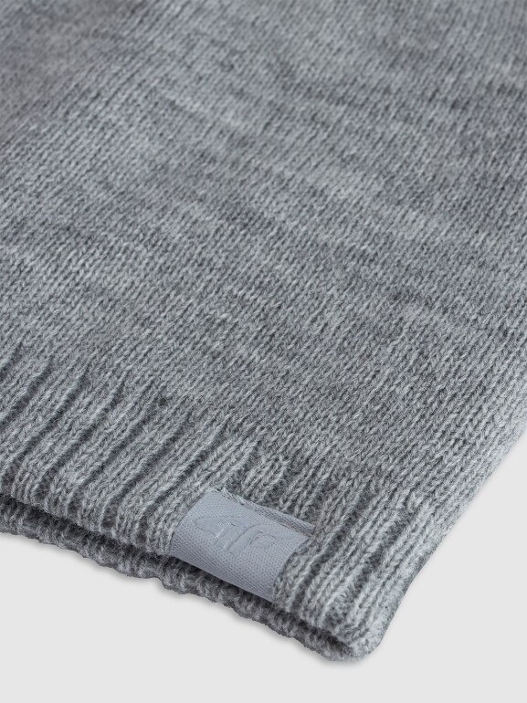 Czapka zimowa uniseks 4F 4FWMM00ACAPU633 - szara