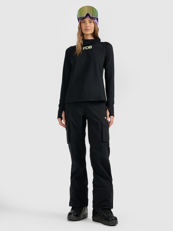 Damska bielizna termiczna (góra) 4F 4FWAW25UBRUF086 - czarna