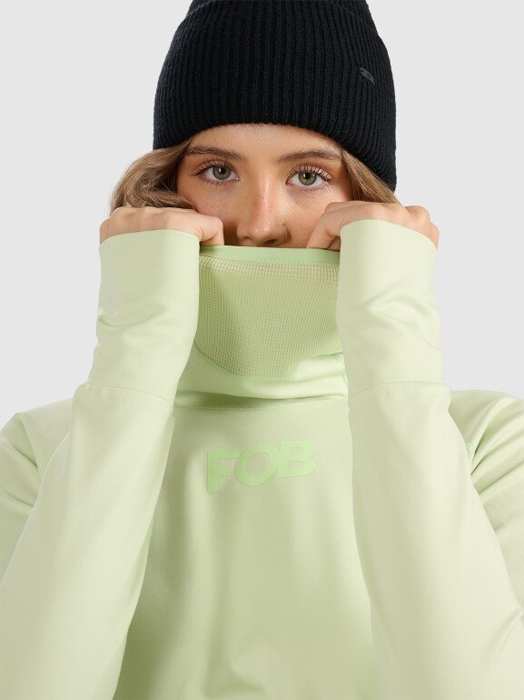 Damska bielizna termiczna (góra) 4F 4FWAW25UBRUF086 - turkusowa