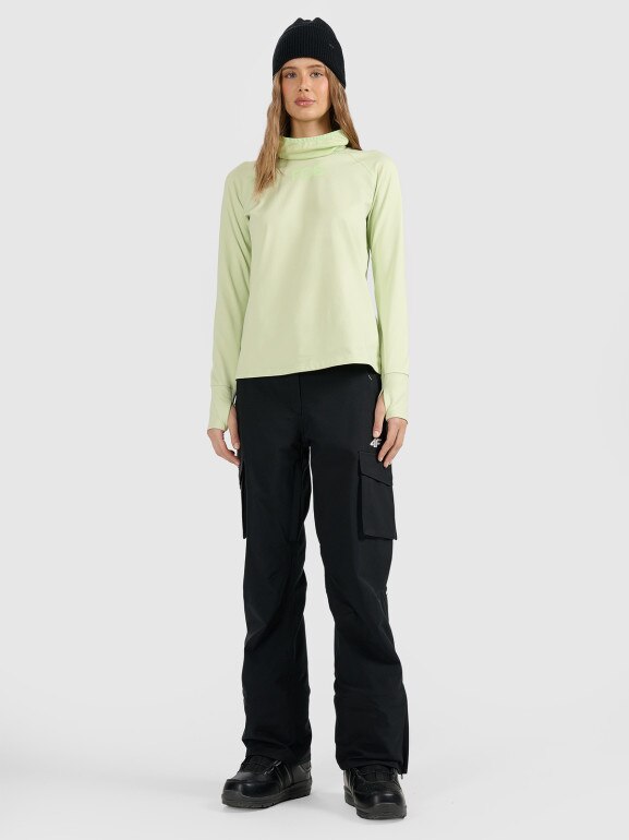 Damska bielizna termiczna (góra) 4F 4FWAW25UBRUF086 - turkusowa