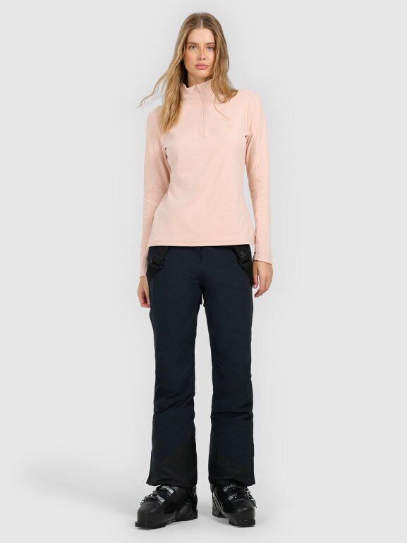 Damska bielizna termiczna polarowa (góra) 4F 4FRAW25UFLEF080 - beżowa