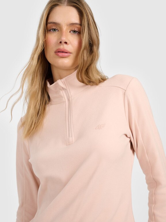 Damska bielizna termiczna polarowa (góra) 4F 4FRAW25UFLEF080 - beżowa