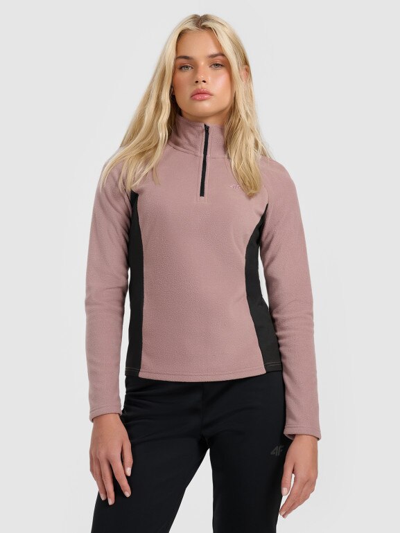 Damska bielizna termiczna polarowa (góra) 4F 4FWAW25UFLEF064 - beżowa