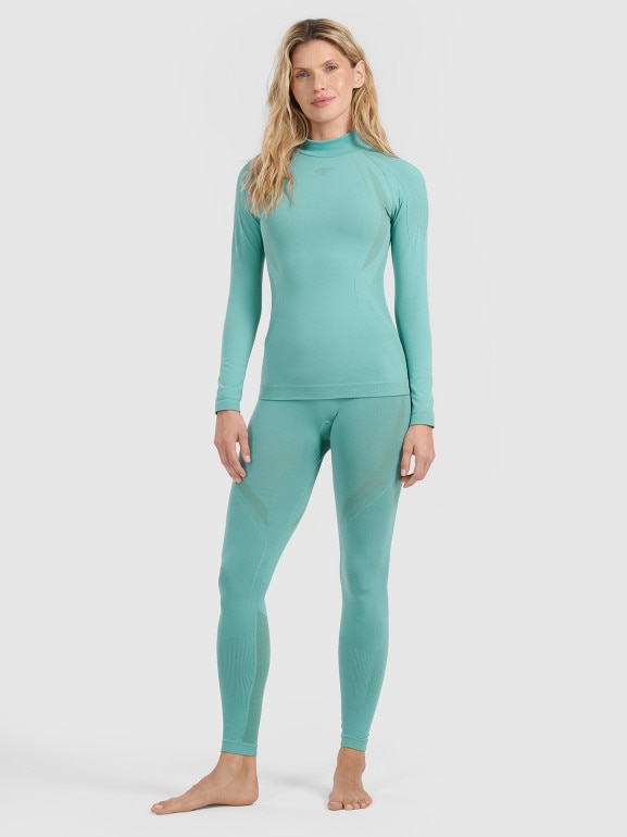 Damska bielizna termoaktywna (dół) 4F 4FWAW25USEAF217 - zielona