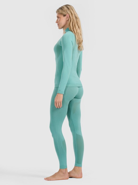 Damska bielizna termoaktywna (dół) 4F 4FWAW25USEAF217 - zielona