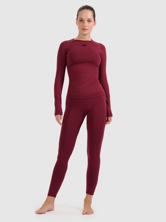 Damska bielizna termoaktywna (dół) 4F 4FWAW25USEAF221 - czerwona