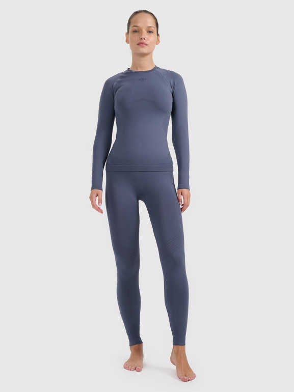 Damska bielizna termoaktywna (dół) 4F 4FWAW25USEAF244 - niebieska