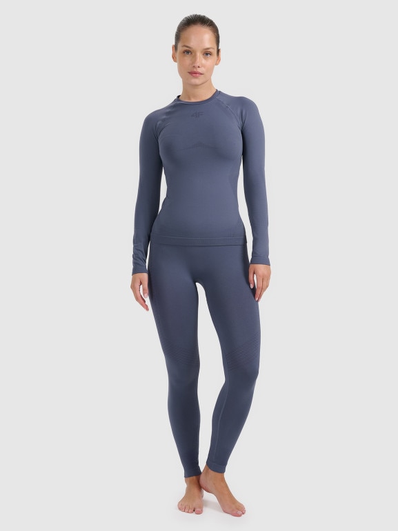 Damska bielizna termoaktywna (dół) 4F 4FWAW25USEAF244 - niebieska