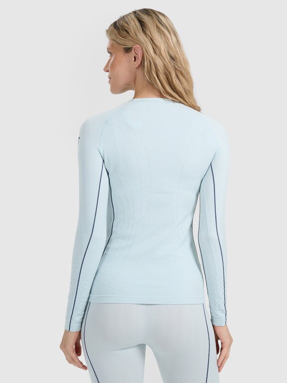 Damska bielizna termoaktywna (góra) 4F 4FWAW25USEAF203 - niebieska