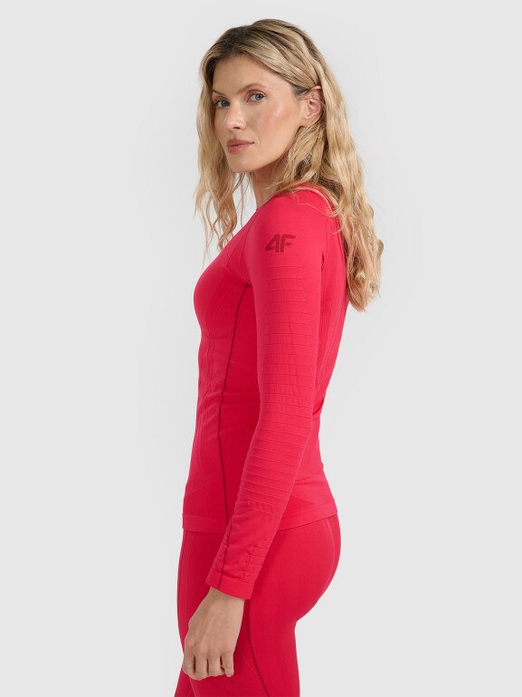 Damska bielizna termoaktywna (góra) 4F 4FWAW25USEAF203 - różowa