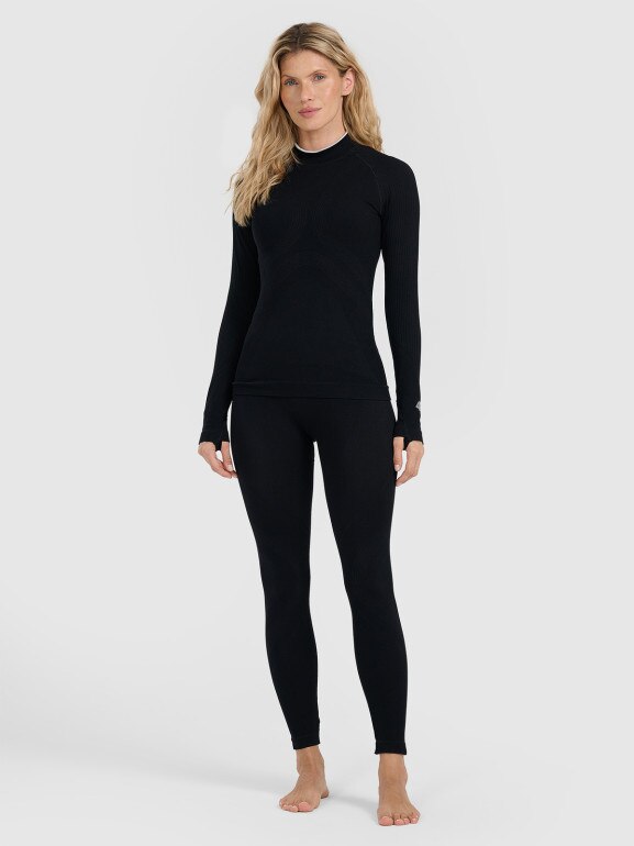 Damska bielizna termoaktywna (góra) 4F 4FWAW25USEAF205 - czarna