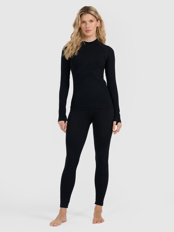 Damska bielizna termoaktywna (góra) 4F 4FWAW25USEAF205 - czarna