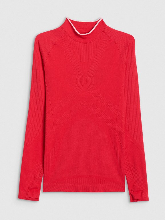 Damska bielizna termoaktywna (góra) 4F 4FWAW25USEAF205 - czerwona