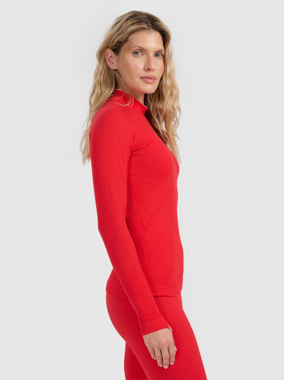 Damska bielizna termoaktywna (góra) 4F 4FWAW25USEAF205 - czerwona