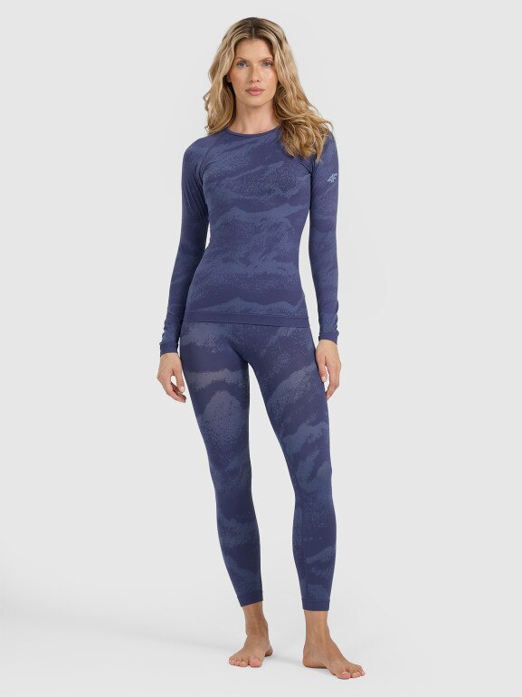 Damska bielizna termoaktywna (góra) 4F 4FWAW25USEAF208 - granatowa