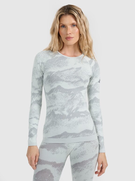 Damska bielizna termoaktywna (góra) 4F 4FWAW25USEAF208 - szara