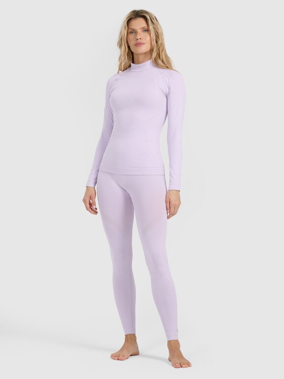 Damska bielizna termoaktywna (góra) 4F 4FWAW25USEAF216 - fioletowa