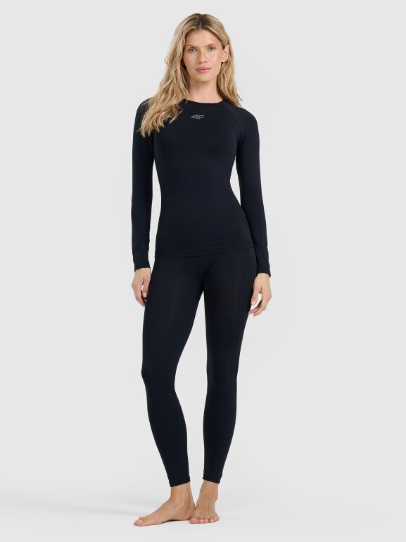 Damska bielizna termoaktywna (góra) 4F 4FWAW25USEAF220 - czarna
