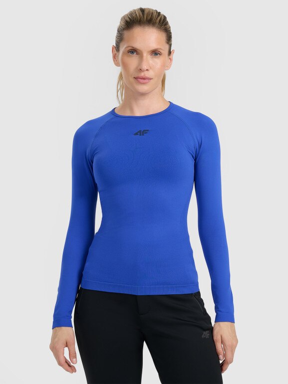 Damska bielizna termoaktywna (góra) 4F 4FWAW25USEAF220 - niebieska