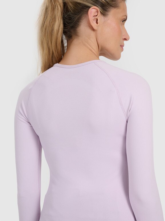 Damska bielizna termoaktywna (góra) 4F 4FWAW25USEAF220 - różowa