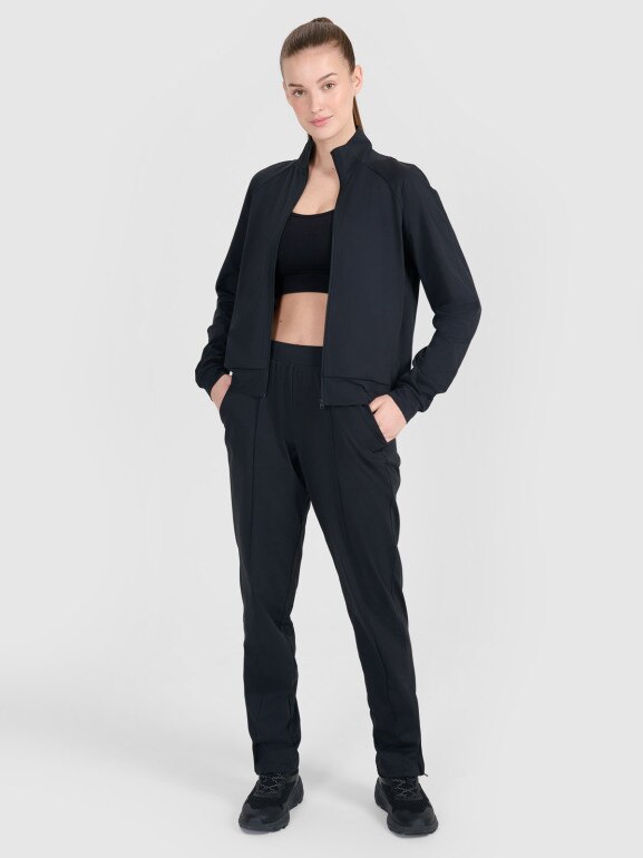 Damska bluza treningowa 4F 4FRSS25TFSWF635 - czarna