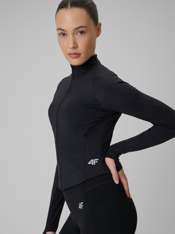 Damska bluza treningowa 4F 4FRSS26TFSWF0949 - czarna