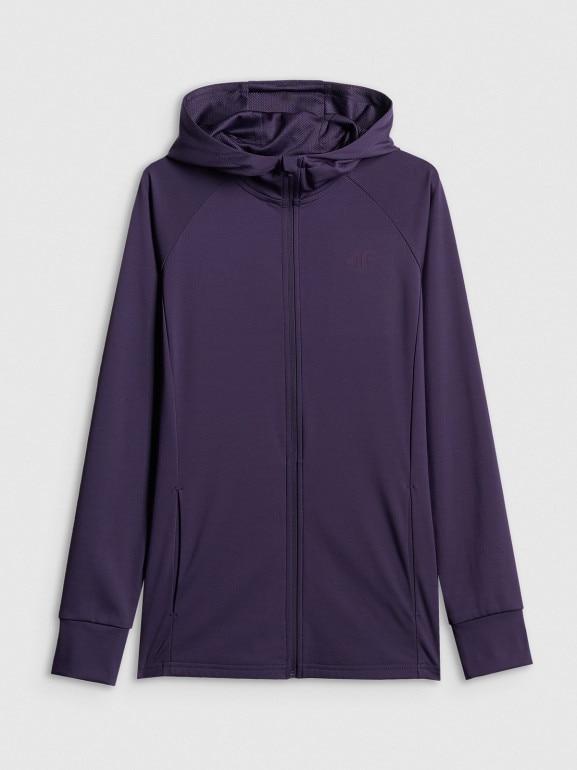 Damska bluza treningowa 4F 4FWSS26TFSWF656 - fioletowa