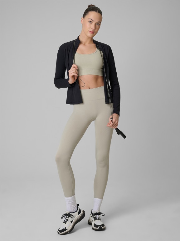 Damska bluza treningowa slim 4F 4FWSS26TFSWF0850 - czarna