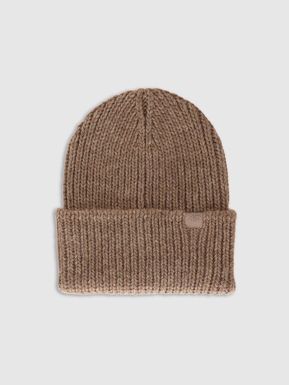 Damska czapka zimowa 4F 4FRAW25ACAPF0801 - brązowa