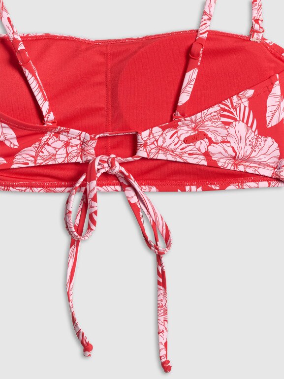 Damska góra od bikini 4F 4FRSS26UBKTF111 - biało-czerwona