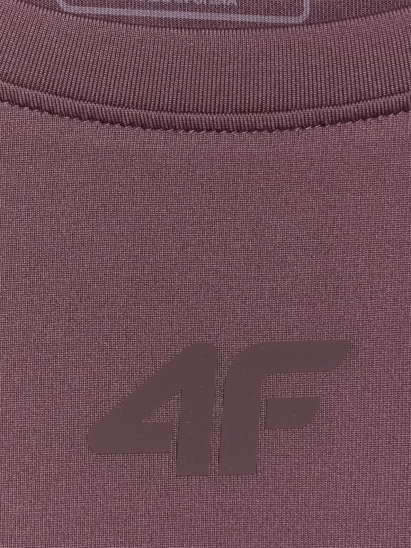 Damska koszulka treningowa 4F 4FWAW25TFTSF1517 - brązowa