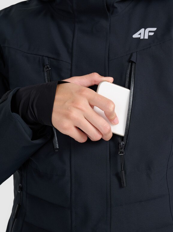 Damska kurtka narciarska 4F 4FRAW25TTJAF1072 - czarna