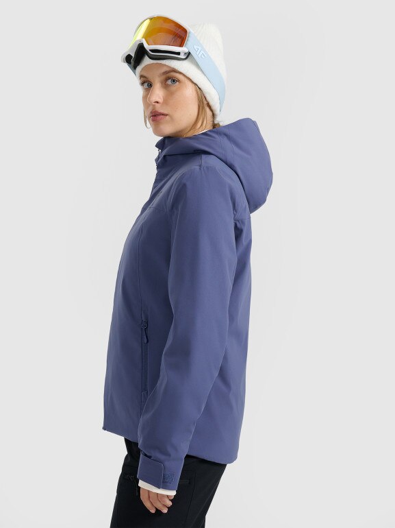 Damska kurtka narciarska 4F 4FWAW25TTJAF0807 - niebieska
