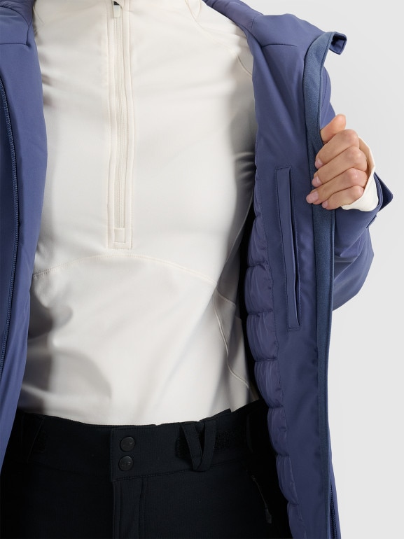 Damska kurtka narciarska 4F 4FWAW25TTJAF0807 - niebieska