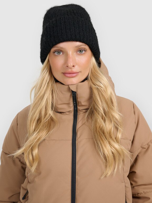 Damska kurtka narciarska 4F 4FWAW25TTJAF0808 - beżowa