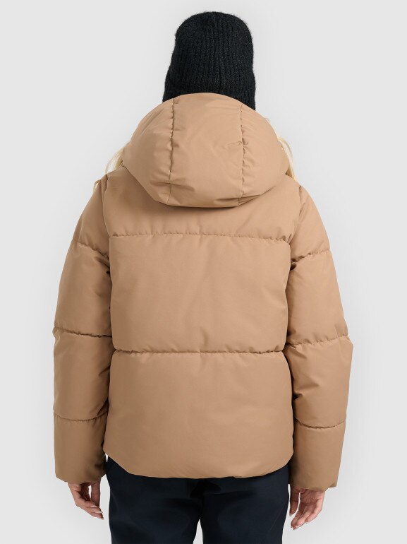 Damska kurtka narciarska 4F 4FWAW25TTJAF0808 - beżowa